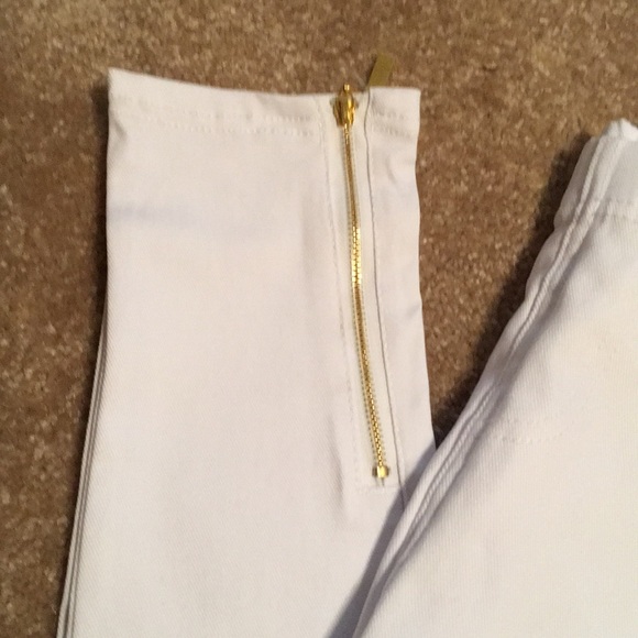 White Moto Leggings - Picture 5 of 6